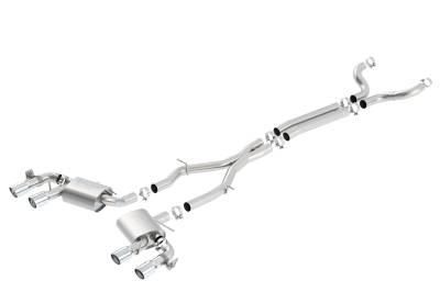 Borla - Borla 140726 S-Type Cat-Back Exhaust Dual Split Rear Exit for 17-24 Camaro ZL1