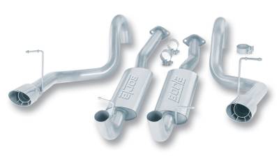 Borla - Borla 14445 Touring Cat-Back Exhaust Single Split Rear Exit 94-95 Mustang GT 5.0