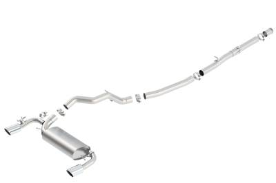 Borla - Borla 140730 ATAK Cat-Back Exhaust Single Split Rear Exit for 16-18 Focus RS 2.3