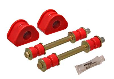 Energy Suspension - Energy Suspension 4.5154R Sway Bar Bushing Set Front Polyurethane Red