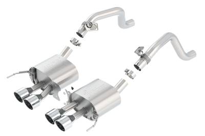 Borla - Borla Exhaust 11863 ATAK Rear Section Axle-Back for 14-16 Chevy Corvette