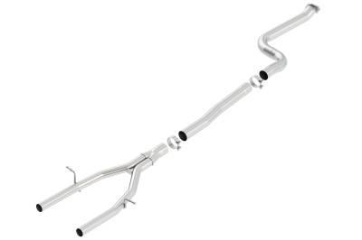 Borla - Borla Exhaust 60622 3" In/2.25" Reverse Y/Mid-Pipes for 16-23 Chevy Camaro LS/LT