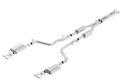 Borla - Borla 140707 S-Type Cat-Back Exhaust Dual Split RR Exit for 09-14 Challenger R/T
