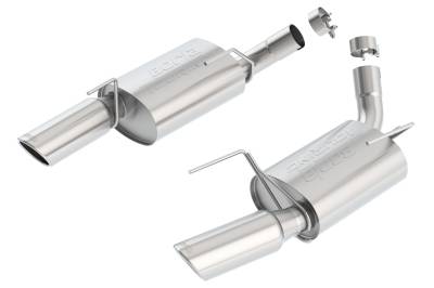 Borla - Borla 11752 Touring Axle-Back Exhaust Split Rear Exit 05-09 Mustang GT 4.6/5.4L