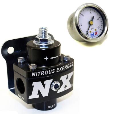 Nitrous Express - Nitrous Express 15952 Non-Bypass Fuel Pressure Regulator w/Pressure Gauge