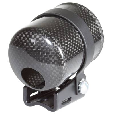 AutoMeter - AutoMeter 2121 Pedestal Cup Mount Gauge Carbon Fiber 2-1/16"