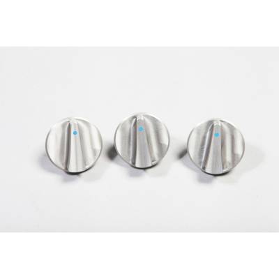 Rugged Ridge - Rugged Ridge 11420.05 Alum Climate Control Knob Set Blue for 07-10 Wrangler JK