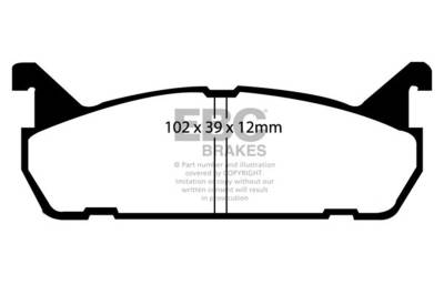 EBC Brakes - EBC Brakes DP4828R Yellowstuff Street & Track Brake Pads
