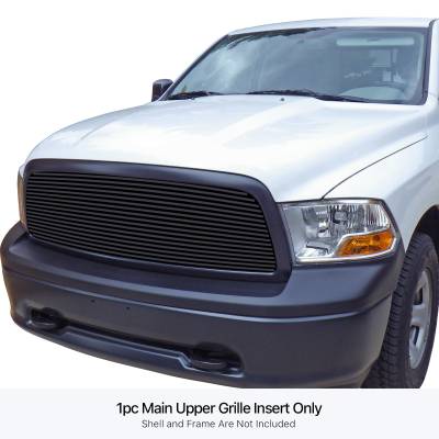 APS - APS Stainless Billet Grille Black for 09-12 RAM 1500 GR04HFG32J