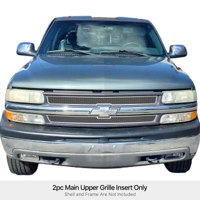 APS - APS Wire Mesh Grille Polish Silverado 1500/Tahoe/Suburban GR03GEG01T