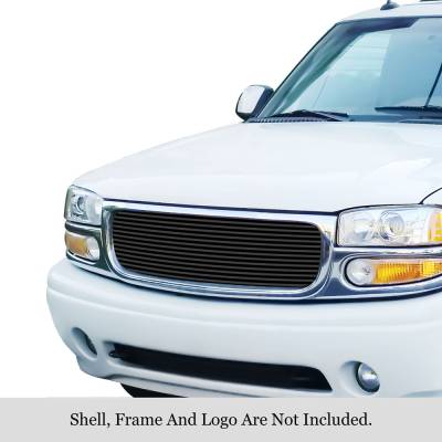 APS - APS Stainless Billet Grille Black GMC Sierra/Yukon/XL GR07HEC69J