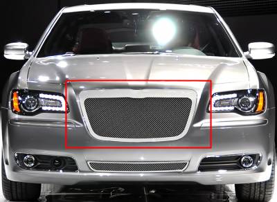 APS - APS Wire Mesh Grille Polish for 11-14 Chrysler 300/300C GR18GFC00R