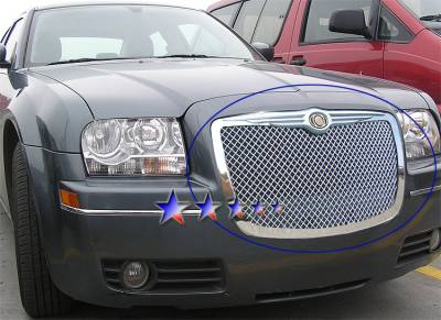APS - APS Wire Mesh Grille Polish for 05-10 Chrysler 300/300C GR18GEC00U