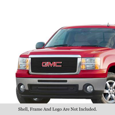 APS - APS Stainless Billet Grille Black 07-13 GMC Sierra 1500/HD GR07FFD74J