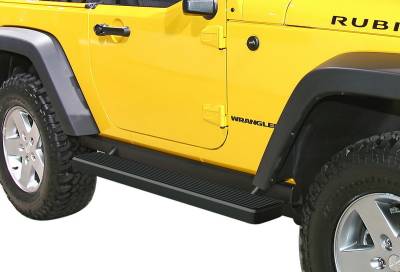 APS - APS IStep 5" Running Boards Black for 07-18 Wrangler JK 2DR IB10EAJ6B