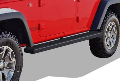 APS - APS IStep 5" Running Boards Black for 07-18 Wrangler JK 4DR IB10EAJ7B