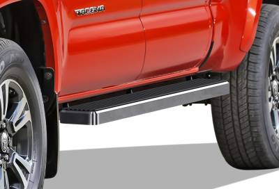 APS - APS IStep 5" Running Boards Brushed for 05-23 Tacoma Double IB20EJE8A