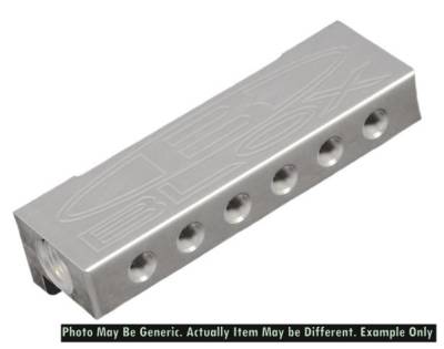 BLOX - BLOX Racing BXAC-00403-SI Billet 6-Port Vacuum Manifold Kit Silver