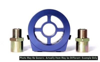 BLOX - BLOX Racing BXGA-00105-BL Oil Filter Block Adapter Blue Oil Pressure/Temp