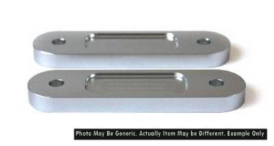 BLOX - BLOX Racing BXSS-20354-12-SI Front 12mm Spacer Bump Steer Kit Silver Lowered