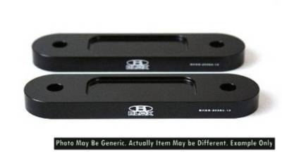 BLOX - BLOX Racing BXSS-20354-12-BK Front 12mm Spacer Bump Steer Kit Black Lowered