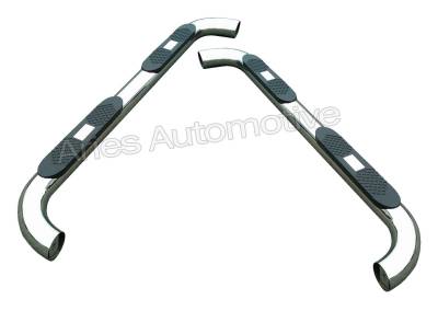 ARIES - ARIES 234009-2 Big Step 4" Nerf Bar Stainless Steel