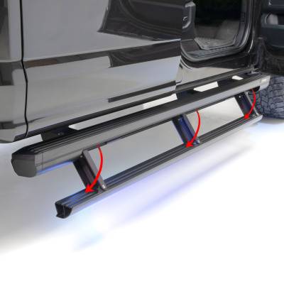 ARIES - ARIES 3048314 ActionTrac Powered Running Boards for RAM 1500 Crew Cab