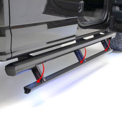 ARIES - ARIES 3048315 ActionTrac Powered Running Boards Select Silverado/Sierra Crew Cab