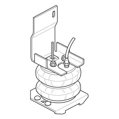 Firestone Ride-Rite - Firestone Ride-Rite 2061 Rear Air Helper Spring Kit for 92-22 Ford E250