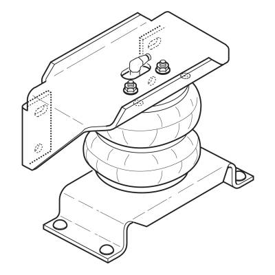 Firestone Ride-Rite - Firestone Ride-Rite 2404 Rear Air Helper Spring Kit for 99-25 Ford F550