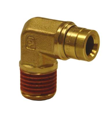 Firestone Ride-Rite - Firestone Ride-Rite WR17603031 1/4" Tubing Male 90-DEG Elbow Air Fitting 1/4"NPT