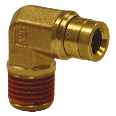 Firestone Ride-Rite - Firestone Ride-Rite 3462 Male 90-DEG Elbow Air Fitting 1/4" Push-Lock x NPT 2Pc