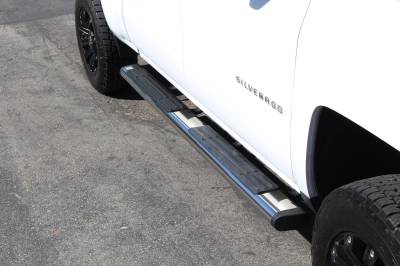 Go Rhino - Go Rhino 686404680PS 6" OE Xtreme Side Steps 14-18 Silverado/Sierra 1500 Dbl Cab