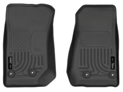 Husky Liners - Husky Liners 18041 Weatherbeater Front Floor Liners Black for Jeep Wrangler