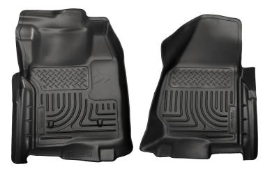 Husky Liners - Husky Liner 18711 Weatherbeater Front Floor Liners Black for Ford Super Duty