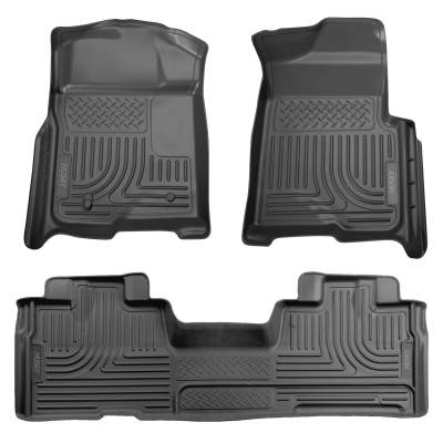Husky Liners - Husky Liners Weatherbeater Front/Rear Floor Liners Black Ford F150 98341