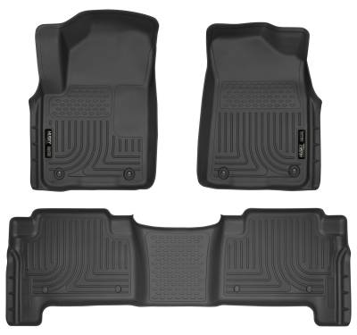 Husky Liners - Husky Liner Weatherbeater Front/Rear Floor Liners Black for Armada 98611