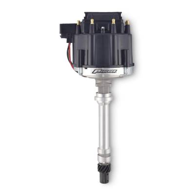 Proform - Proform 66941BKM HEI Distributor Racing w/o Vac-Adv Black Cap Polished Chevy V8