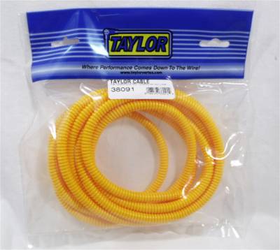Taylor Cable - Taylor Ignition 38091 Convoluted Tubing 0.25" ID 10' Yellow