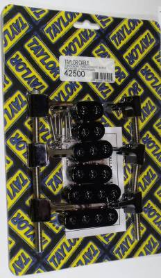 Taylor Cable - Taylor Cable 42500 7-8mm V8 Horizontal Wire Loom Kit Black Universal