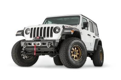 Warn - Warn 101325 Elite Stubby Front Bumper for 18-25 Jeep Wrangler JL Gladiator JT