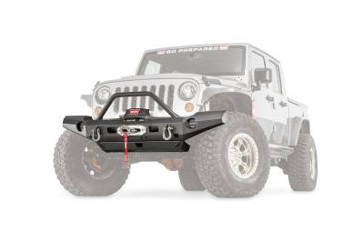 Warn - Warn 101465 Elite Full Width Front Bumper w/Guard Tube for 07-18 Wrangler JK