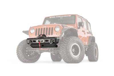 Warn - Warn 101410 Elite Stubby Front Bumper for 07-18 Jeep Wrangler JK
