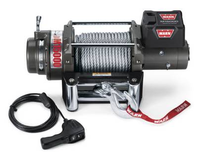 Warn - Warn 478022 M15 24V Heavyweight Self-Recovery Steel Winch 90'x7/16"