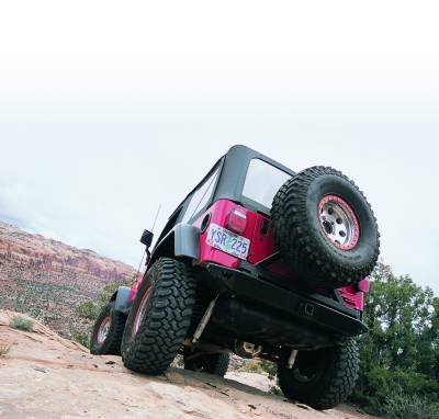 Warn - Warn 61860 Rock Crawler Rear Bumper for 76-86 Jeep CJ5/CJ7/CJ8