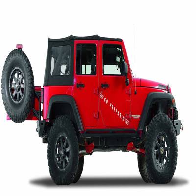 Warn - Warn 89800 Bumper Spare Tire Carrier for 07-18 Jeep Wrangler JK