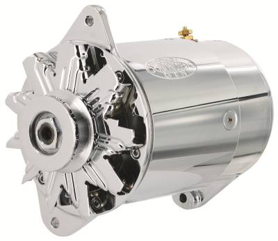 Powermaster Performance - Powermaster 182111 PowerGEN Alternator Chrome 75 Amp GM Short