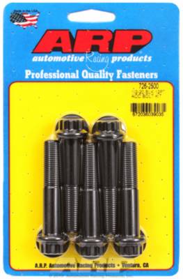 ARP Auto Racing - ARP 726-2500 Fine Thread 12Point Bolt 5PC Black Oxide 1/2-20 x 2.5