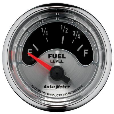 AutoMeter - AutoMeter 1215 Air Core American Muscle Fuel Level Gauge 73-10Ohm 2-1/16"