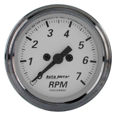 AutoMeter - AutoMeter 1994 American Platinum Tachometer Gauge 0-7000RPM 2-1/16"